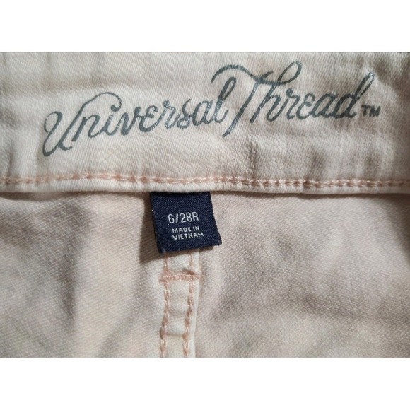 Universal Thread High Rise Skinny Jeans Women's Size 6, 28R Pink - Picture 2 of 5